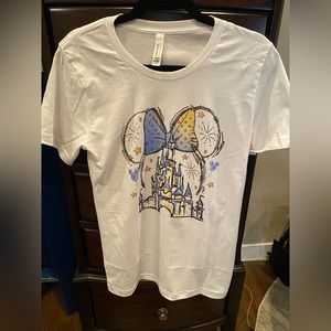 White Cinderella castle tshirt with Minnie ears!